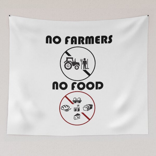 Item preview, No Farmers No Food designed and sold by ZamuDesign.