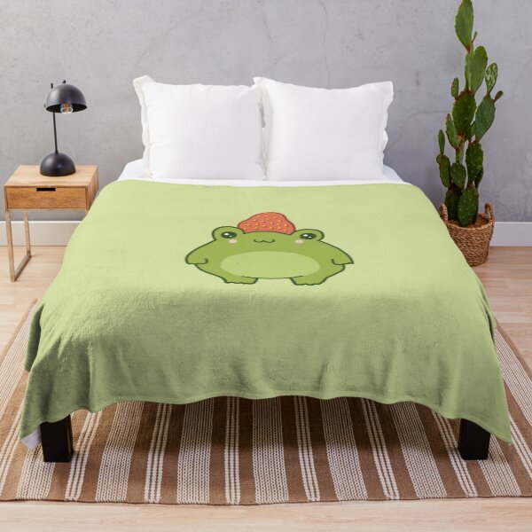 Item preview, Pastel Strawberry Frog: Kawaii Cottagecore Aesthetic Chubby Froge designed and sold by MinistryOfFrogs.