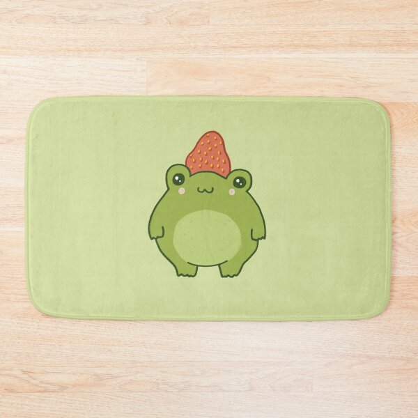 Item preview, Pastel Strawberry Frog: Kawaii Cottagecore Aesthetic Chubby Froge designed and sold by MinistryOfFrogs.