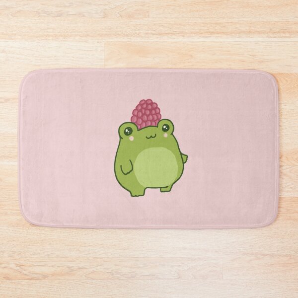 Item preview, Pastel Raspberry Frog: Cute and Chubby Kawaii Cottagecore Aesthetic for Hipster Kidcore Fans designed and sold by MinistryOfFrogs.