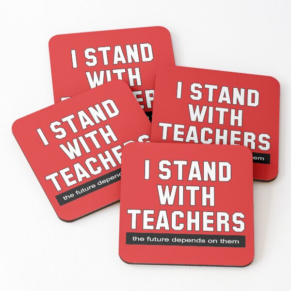 Item preview, I stand with teachers designed and sold by CitizenAwear.