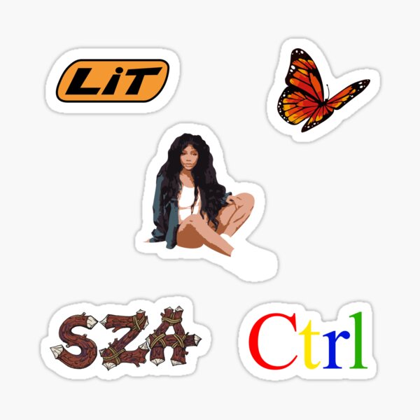 SZA Fan Pack All Over Pattern Sticker