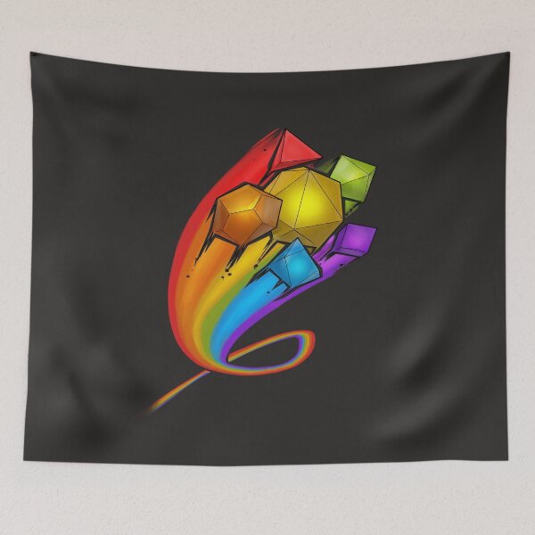 Item preview, Rainbow Polyhedral DND Dice Set designed and sold by Noptimus.