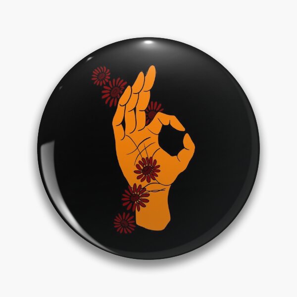 Item preview, orange hand gesture ok sign designed and sold by LexxyDraw.