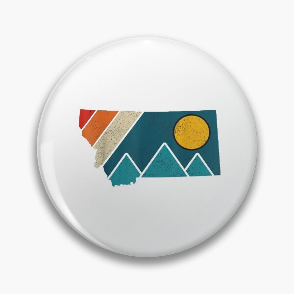 Item preview, Montana Vintage State Map Mountains Hiker Camping Pride designed and sold by BTGTEES.