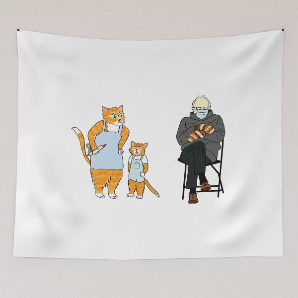 Item preview, Bernie and the poor little kittens mittens designed and sold by FunnyAnimalGear.