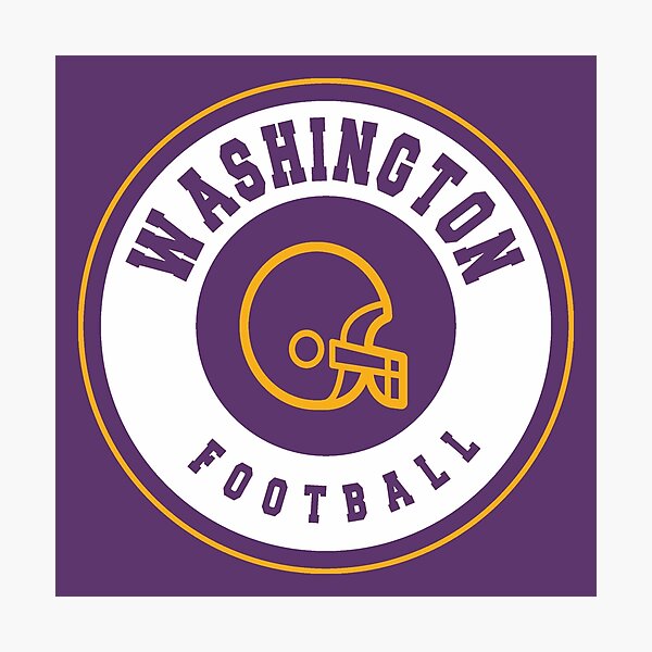 Washington vintage football Photographic Print