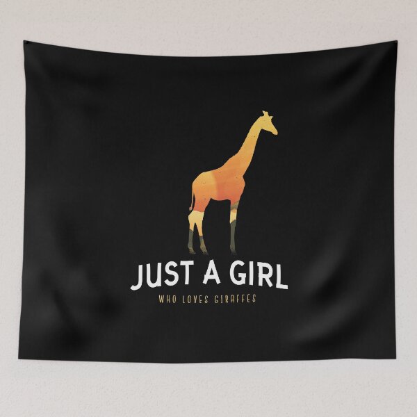 Item preview, Just A Girl Who Loves Giraffes designed and sold by RedQuality.