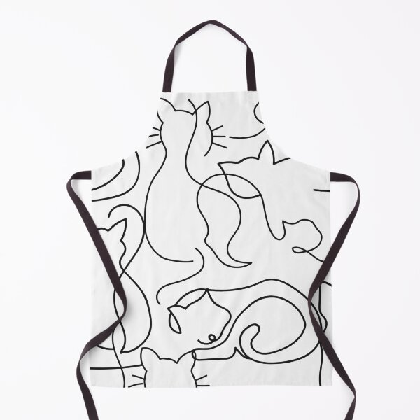 Item preview, Arte lineal de gatos designed and sold by The boys.