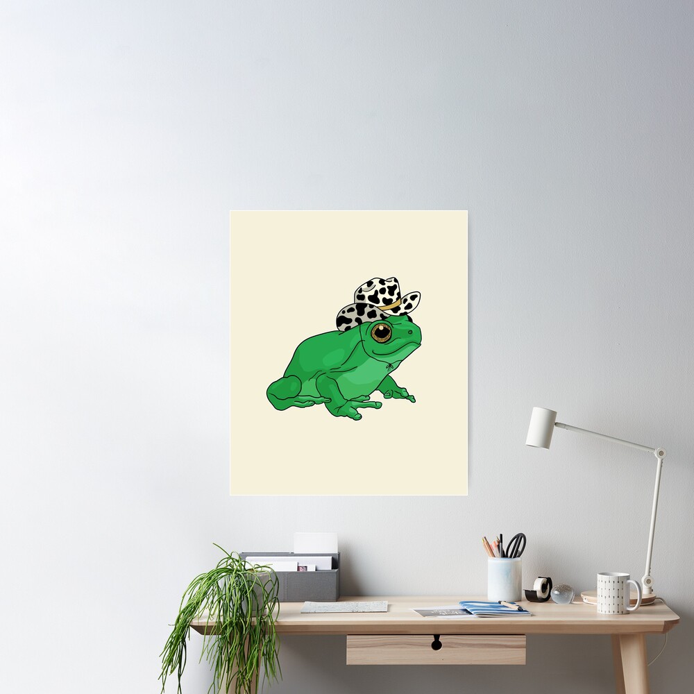 Frog With A White Straw Hat Funny Cowboy Frog  Tapestry for Sale by  Outlander-tees