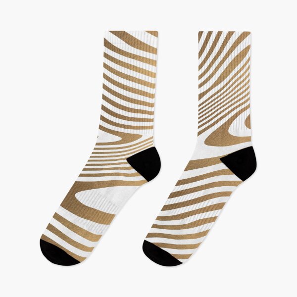 Item preview, Gold and white abstract zebra stripes animal pattern designed and sold by CynthiaGraphics.