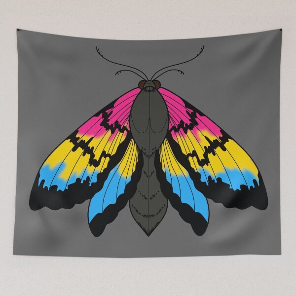Item preview, Pan Pride Moth designed and sold by NerdyCupcake559.