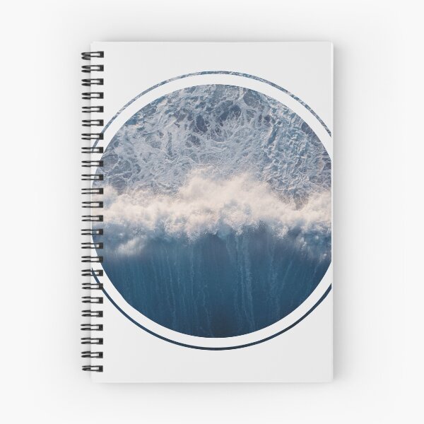 Item preview, Blue Ocean Waves Round designed and sold by CaosTranscrito.