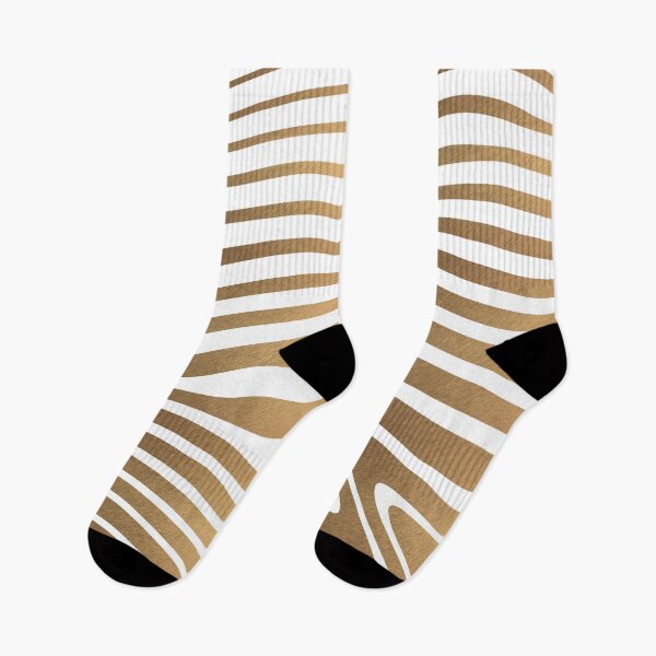 Item preview, Gold and white abstract zebra stripes animal pattern designed and sold by CynthiaGraphics.