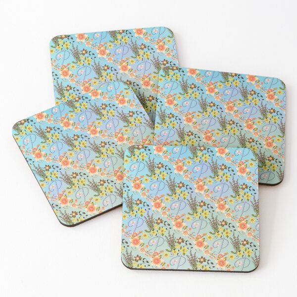 Item preview, Letter P with Floral  designed and sold by MoSaid.