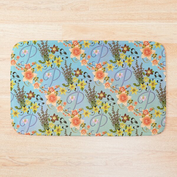 Item preview, Letter P with Floral  designed and sold by MoSaid.