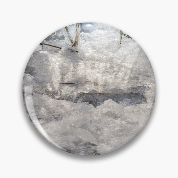 Item preview, diamant Ice hummocks on the banks of the Elbe in Hamburg in sunlight designed and sold by MarinaUsmansky.