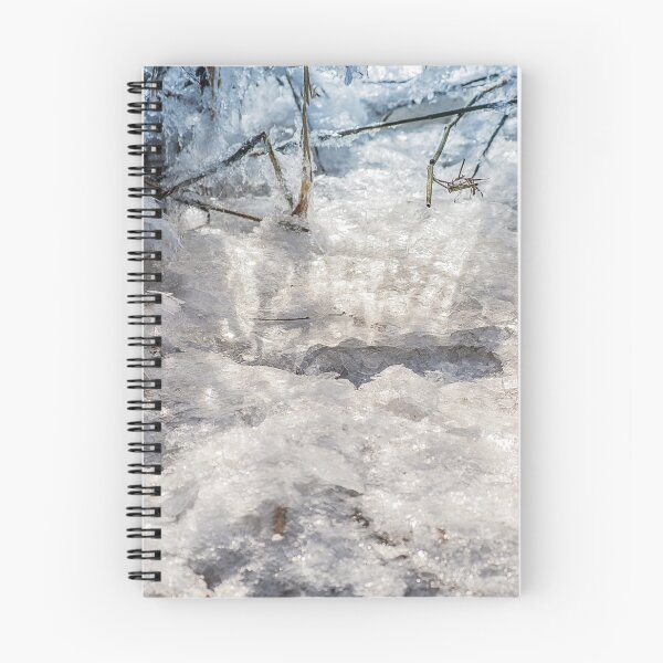 Item preview, diamant Ice hummocks on the banks of the Elbe in Hamburg in sunlight designed and sold by MarinaUsmansky.