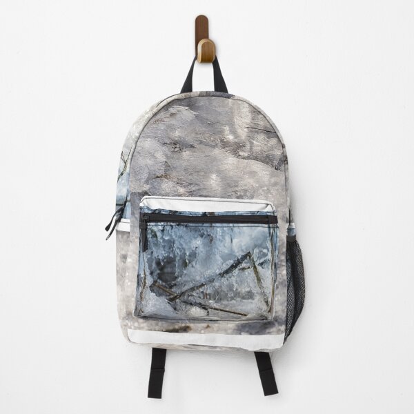 Item preview, diamant Ice hummocks on the banks of the Elbe in Hamburg in sunlight designed and sold by MarinaUsmansky.