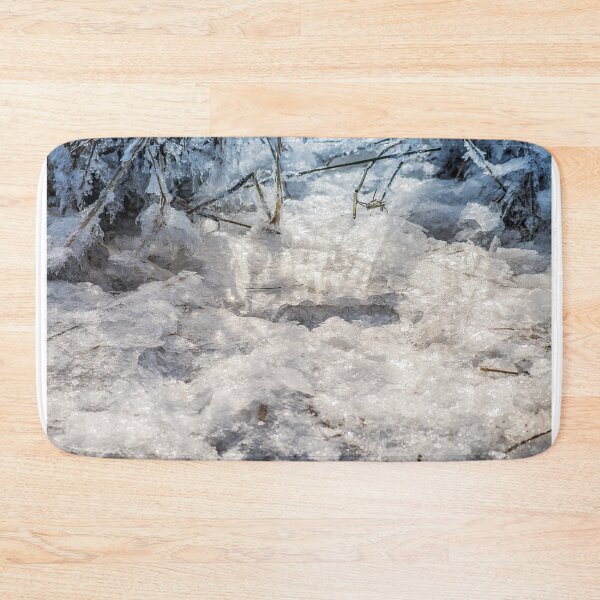 Item preview, diamant Ice hummocks on the banks of the Elbe in Hamburg in sunlight designed and sold by MarinaUsmansky.