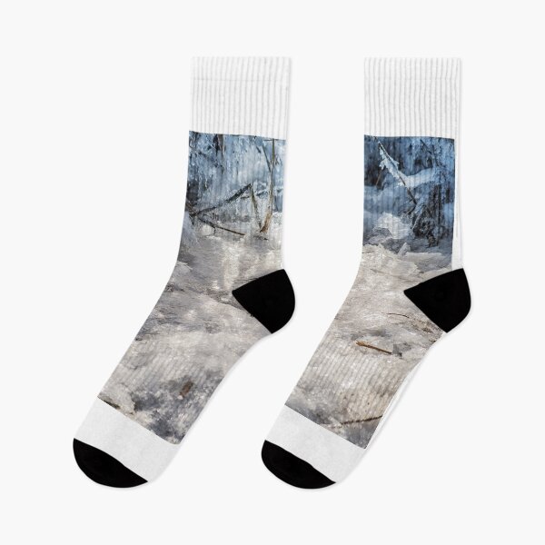 Item preview, diamant Ice hummocks on the banks of the Elbe in Hamburg in sunlight designed and sold by MarinaUsmansky.