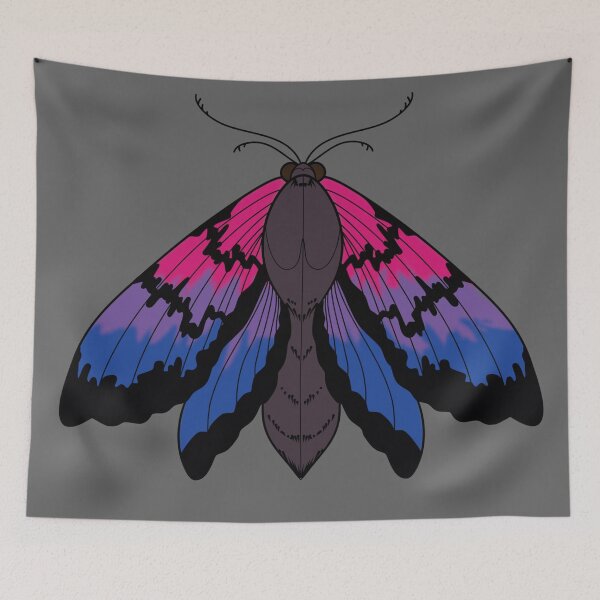 Item preview, Bi Pride Moth designed and sold by NerdyCupcake559.