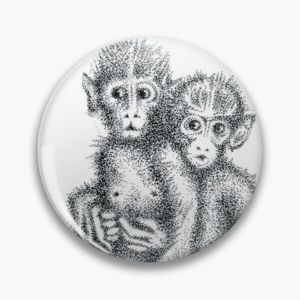 Item preview, baby monkeys hugging designed and sold by Francesco Carli.