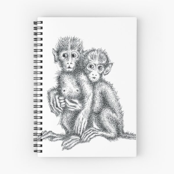 Item preview, baby monkeys hugging designed and sold by Francesco Carli.
