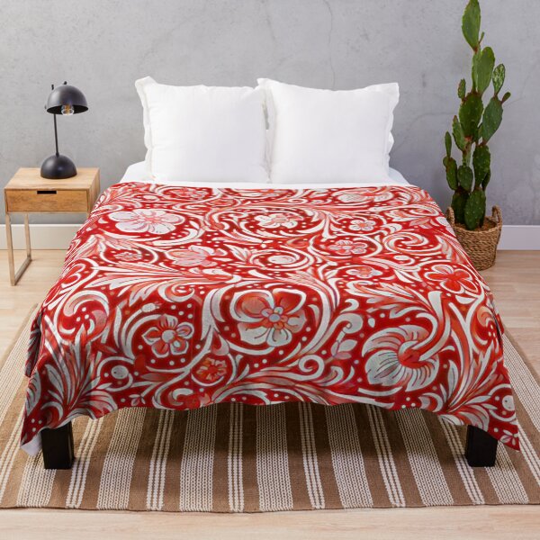 Item preview, Red Flower Pattern designed and sold by ClassicalAnime.