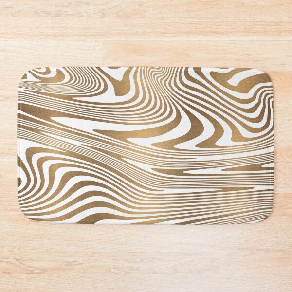 Item preview, Gold and white abstract zebra stripes animal pattern designed and sold by CynthiaGraphics.