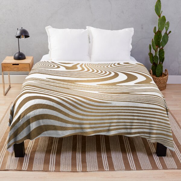 Item preview, Gold and white abstract zebra stripes animal pattern designed and sold by CynthiaGraphics.