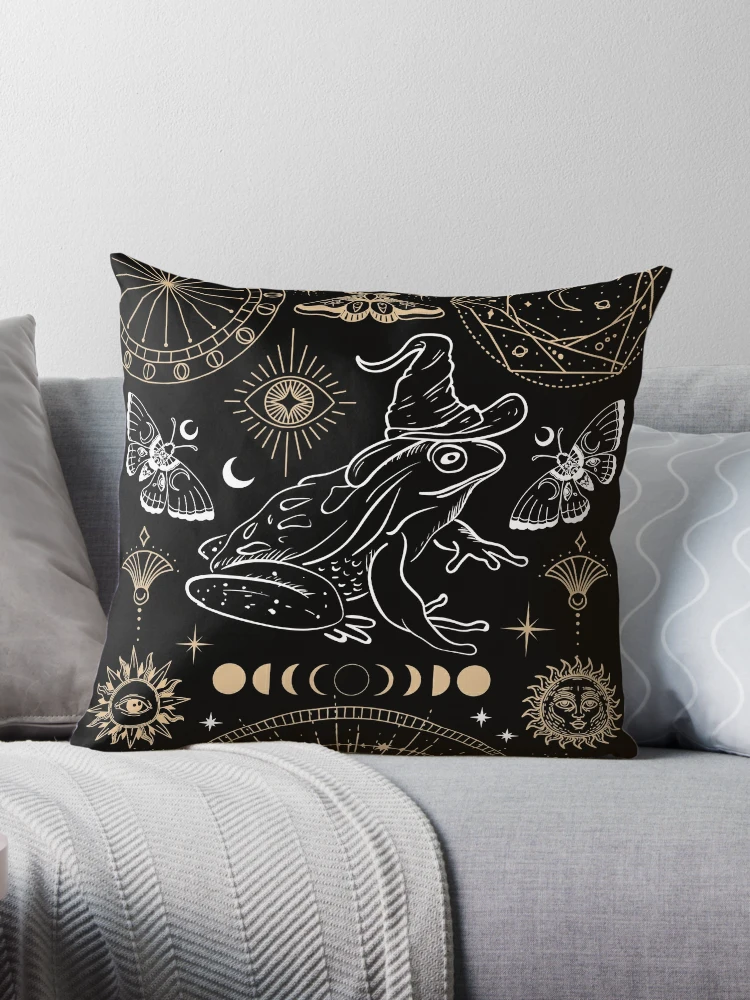 Gothic Throw Pillows,Tarot Card Pillows,Witchy Pillow Covers,18