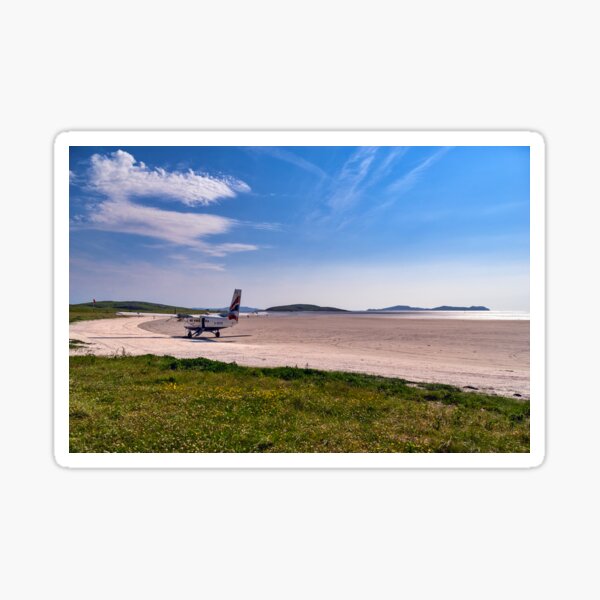 Landing on Barra Sticker