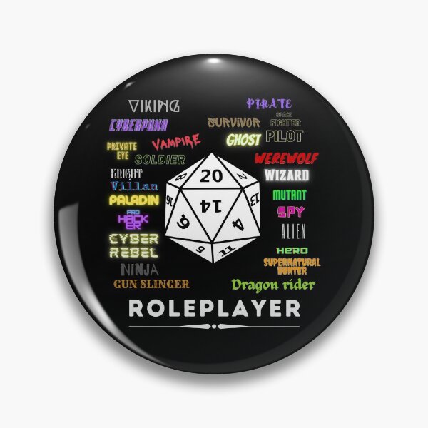 Item preview, Roleplayers live many lives designed and sold by inkwolfdesigns.