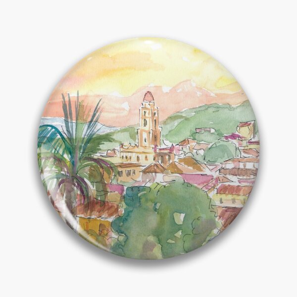 Artikelvorschau, Stadtansicht von Trinidad und Kuba mit karibischem Sonnenaufgang entworfen und verkauft von artshop77.