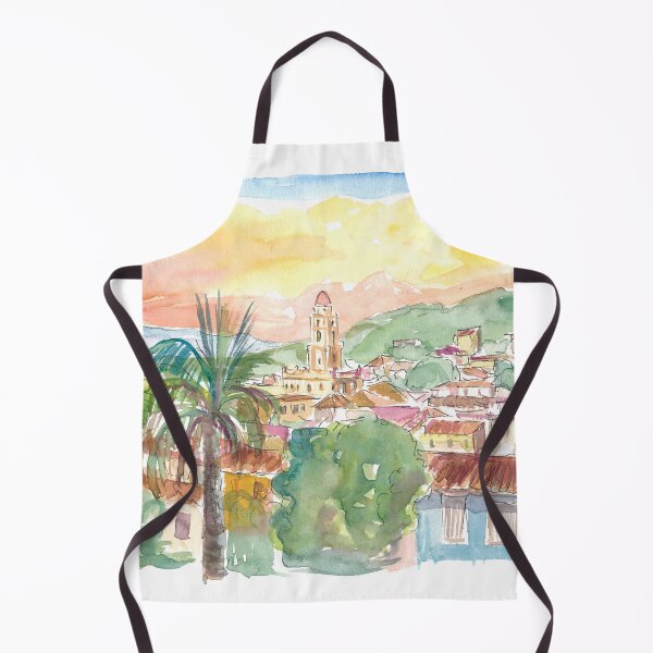 Item preview, Vista de la ciudad de Trinidad, Cuba, con amanecer en el Caribe designed and sold by artshop77.