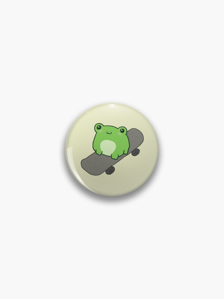 Skateboarding Frog - Frog - Pin