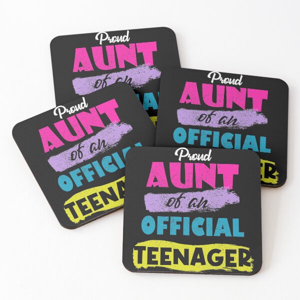 Item preview, Womens Proud AUNT of Official Teenager for 13 Yrs Old13th Birthday T-Shirt designed and sold by Mo-Am.