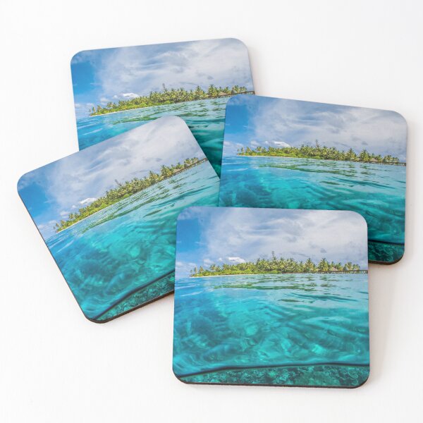Item preview, Cook Islands Paradise Ocean  Nature Tropical Sea Photography  designed and sold by kawrdesigns.