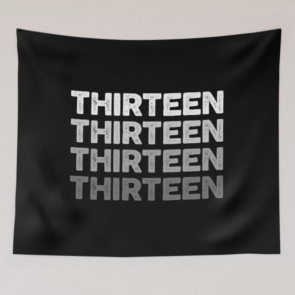 Item preview, 13th Teen Birthday, Adults Favorite # Thirteen, Sports Grey designed and sold by The Princess Saves Herself.