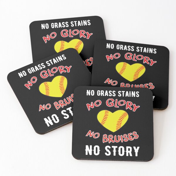 Item preview, Softball No Grass Stains No Glory No Bruises No Story designed and sold by TendyTees.