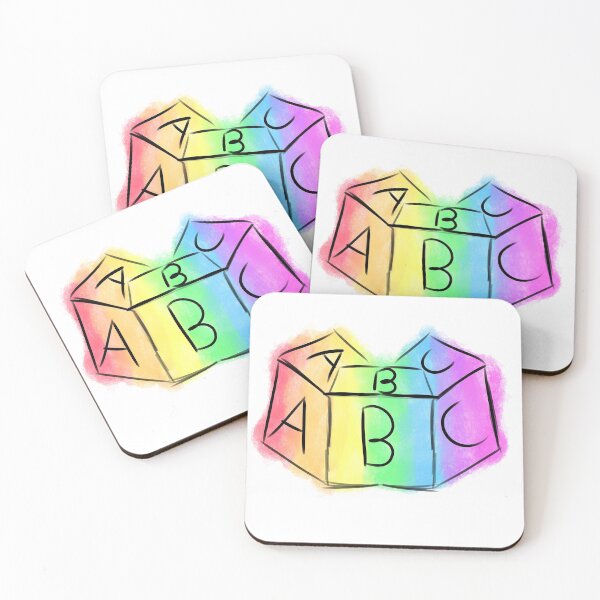 Item preview, Crayon Style ABC Blocks designed and sold by PastelRiot.