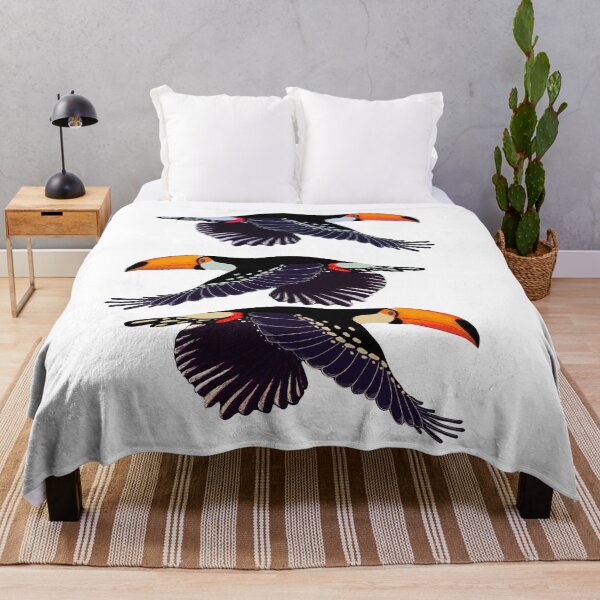Item preview, Flying toucans illustration  designed and sold by AKart19.