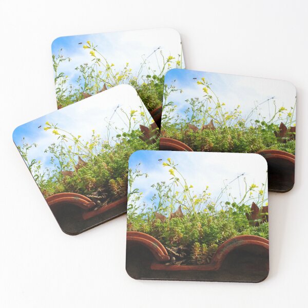 Item preview, Beautiful photo of a powerful nature growing plants on an old roof designed and sold by Mahirov Shop.