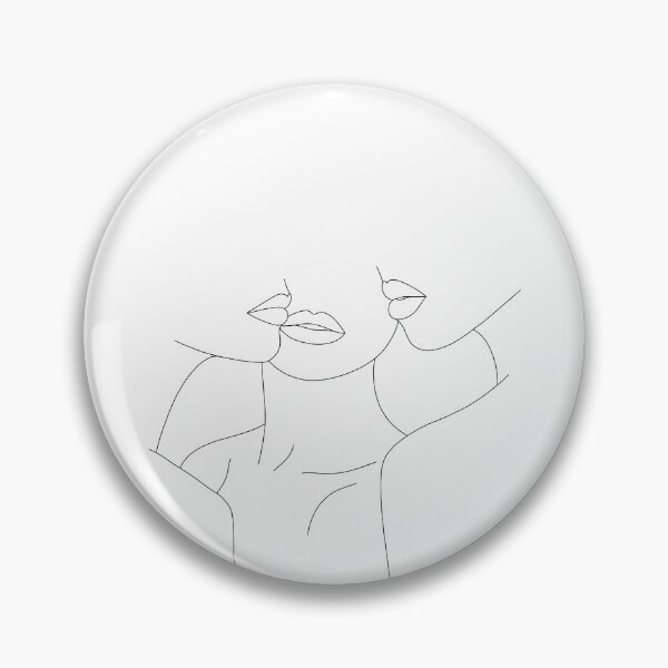 Item preview, Three women line drawing illustration - Leila designed and sold by TheColourStudy.