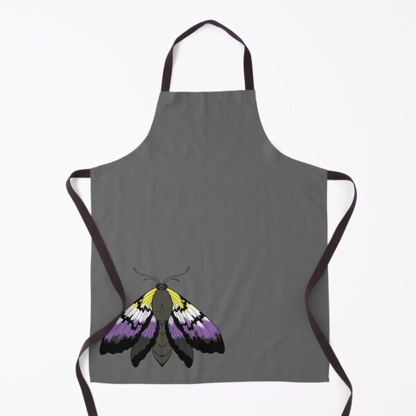 Item preview, Non-binary Pride Moth designed and sold by NerdyCupcake559.