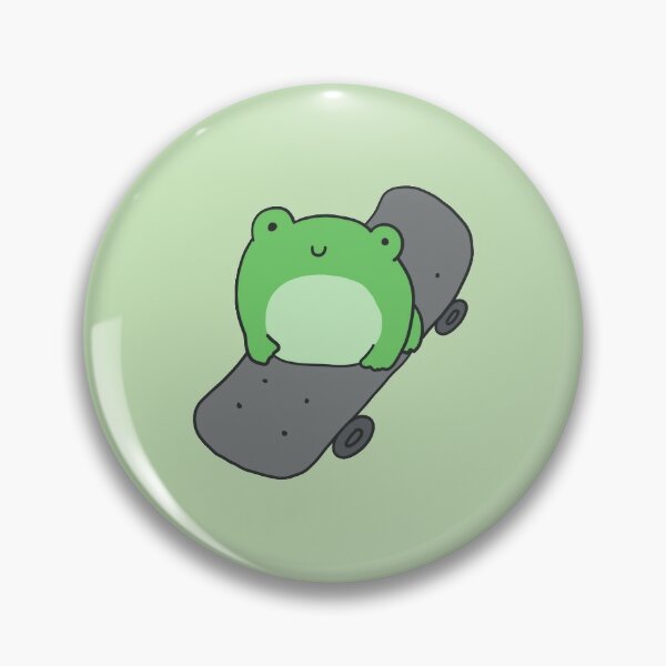 Cute Skateboarding Frog: Kawaii Cottagecore Aesthetic, Perfect Gift for  Sports Fans, Kids and Teens Pin for Sale by MinistryOfFrogs