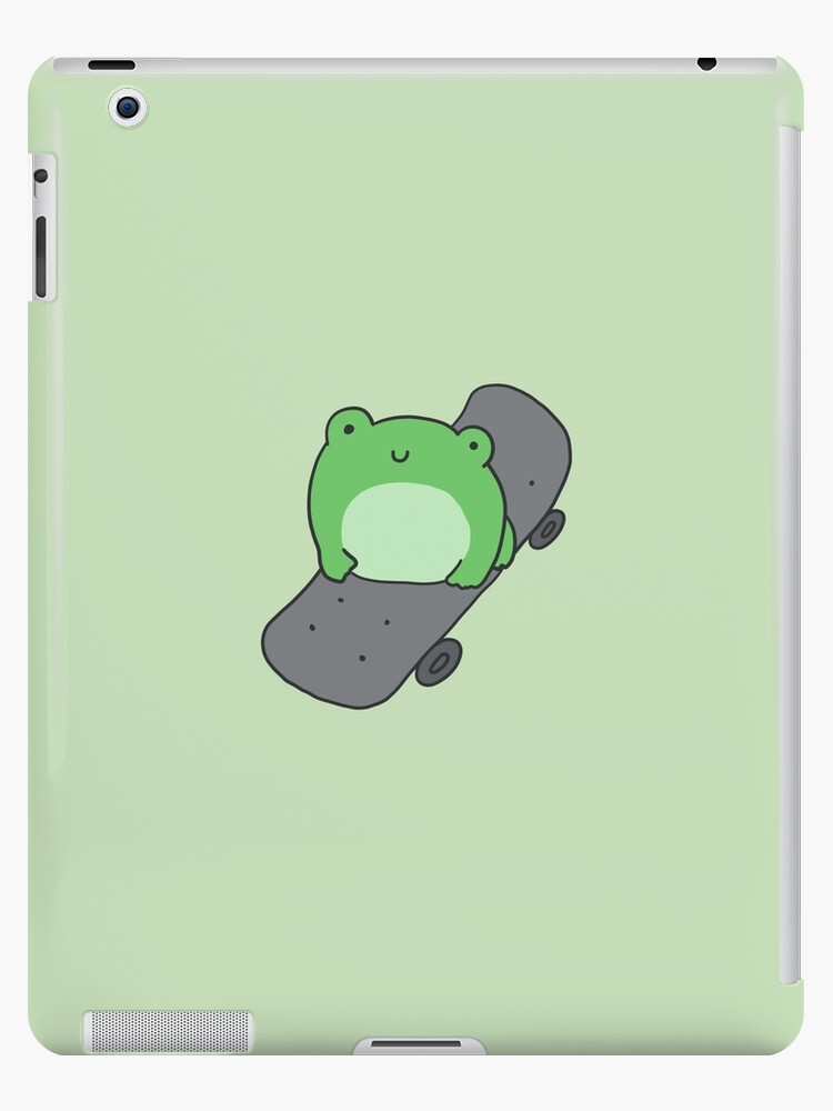 Cute Skateboarding Frog: Kawaii Aesthetic with Hipster Skater for Sport  Fans | iPad Case & Skin