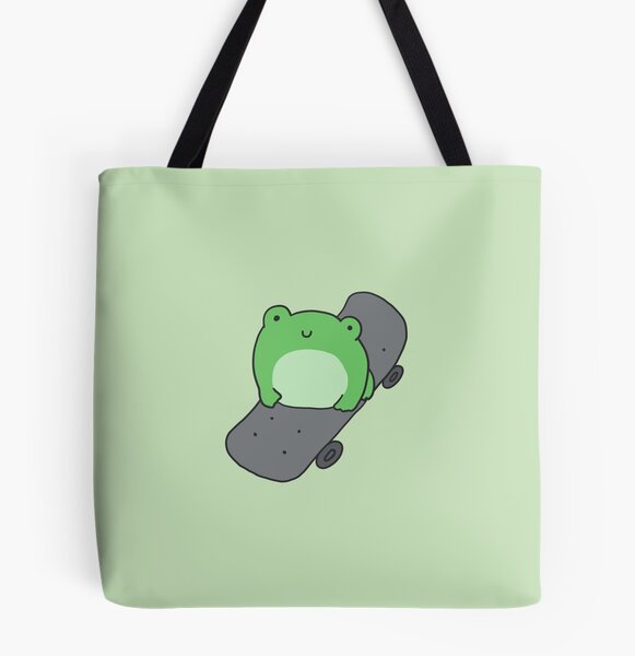 Cute Skateboarding Frog: Kawaii Aesthetic with Hipster Skater for Sport  Fans Tote Bag for Sale by MinistryOfFrogs