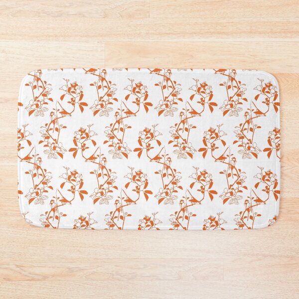 Item preview, Birds Pattern White Orange designed and sold by Antava.